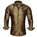 GentCrest Brown Paisley Shirt - Image 1