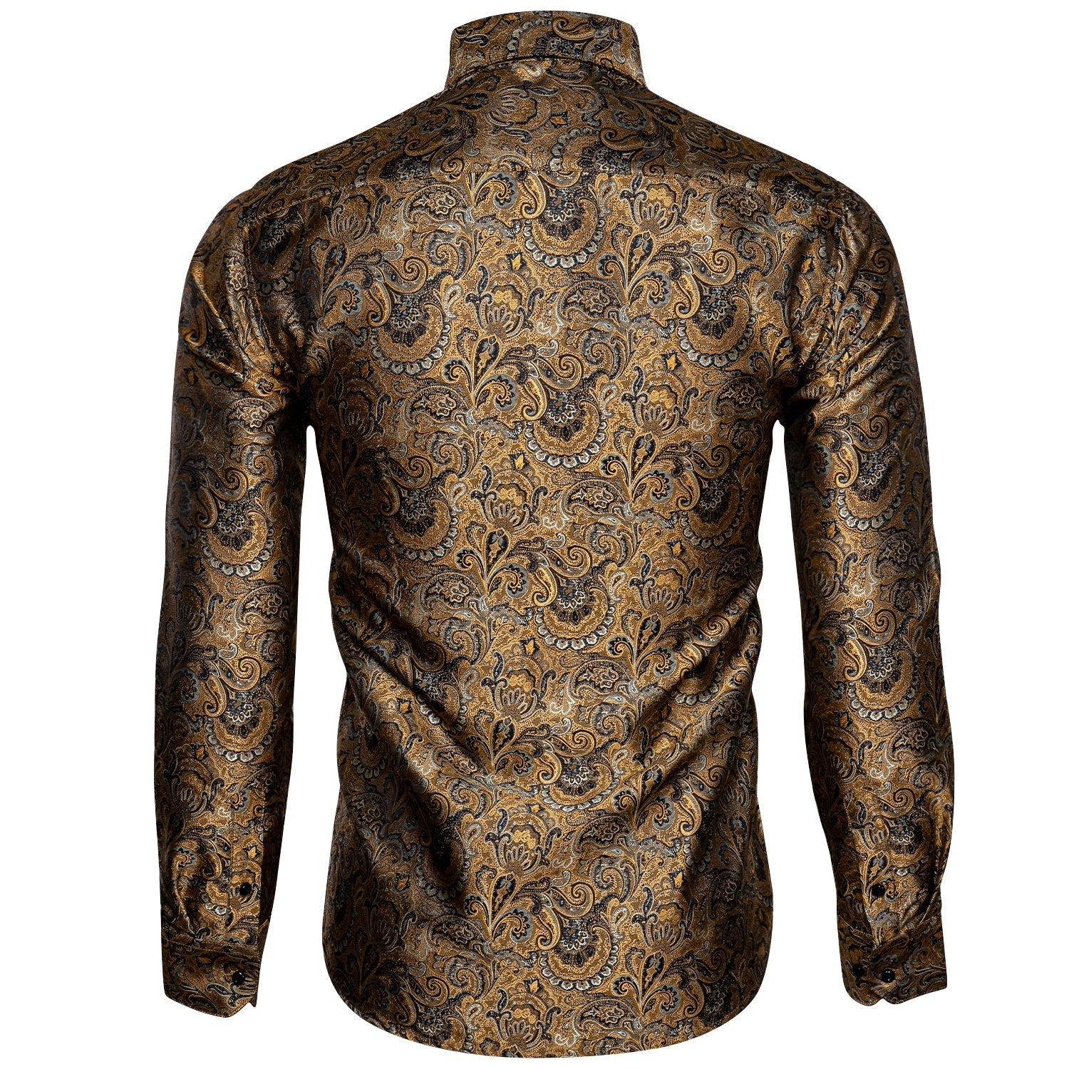GentCrest Brown Paisley Shirt - Image 6