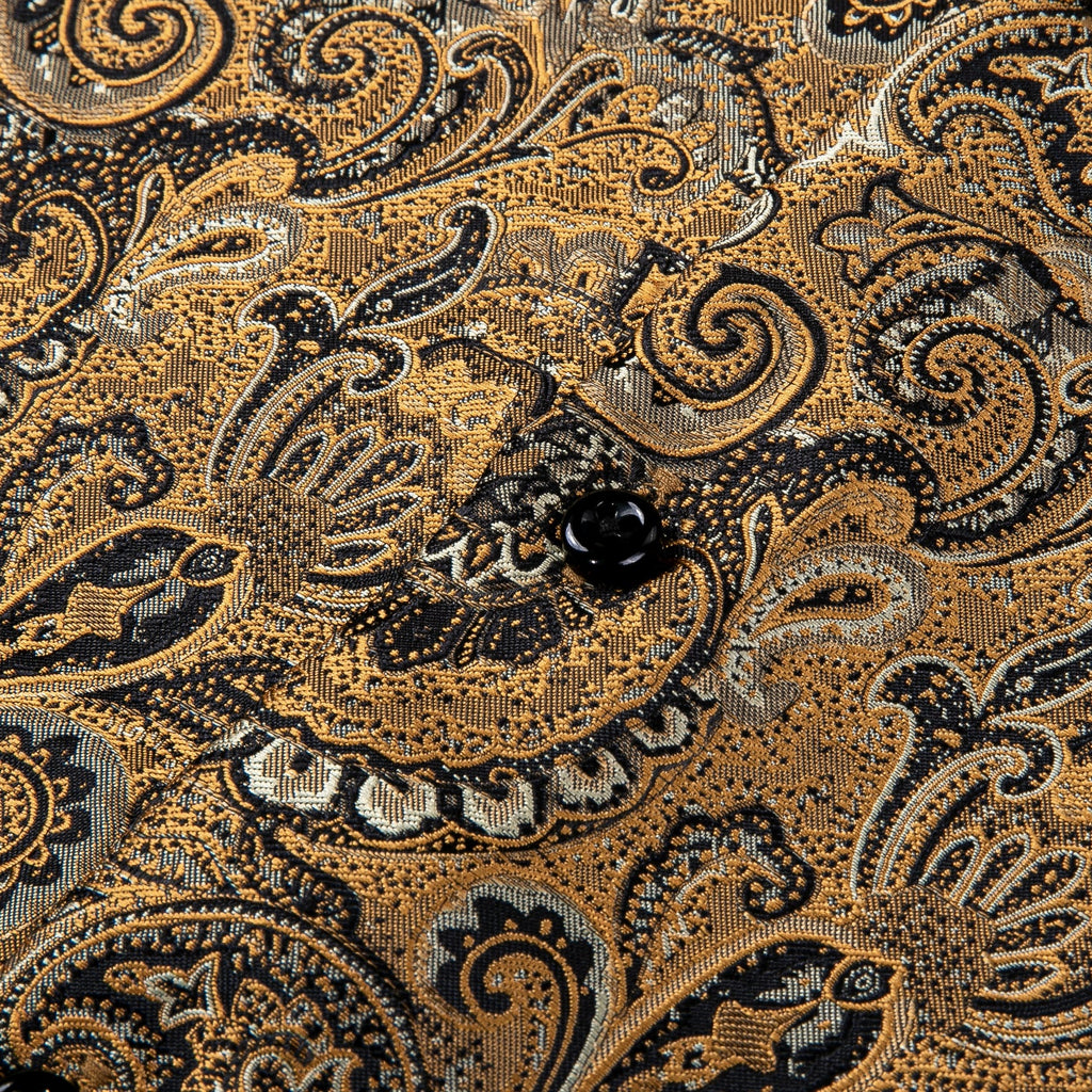 GentCrest Brown Paisley Shirt - Image 5
