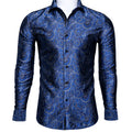 Royal Blue Paisley Dress Shirt - GentCrest