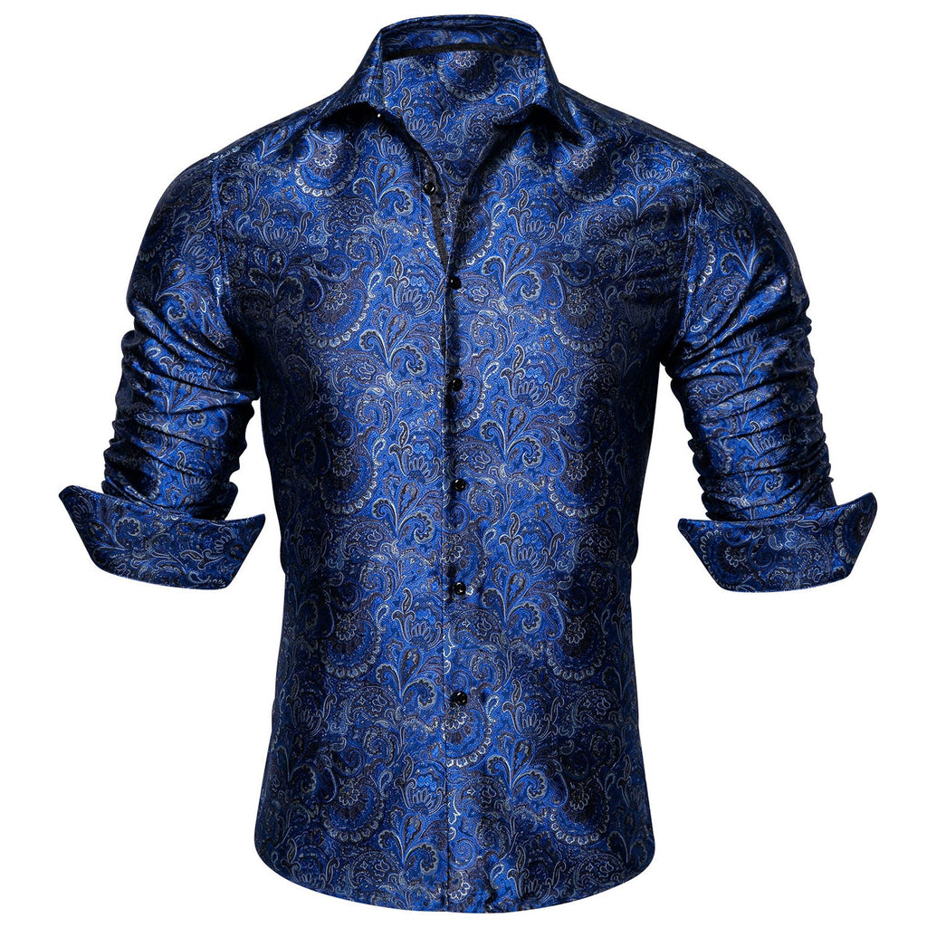 GentCrest Blue Paisley Shirt - Image 1