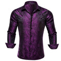 GentCrest Purple Paisley Shirt - Image 1