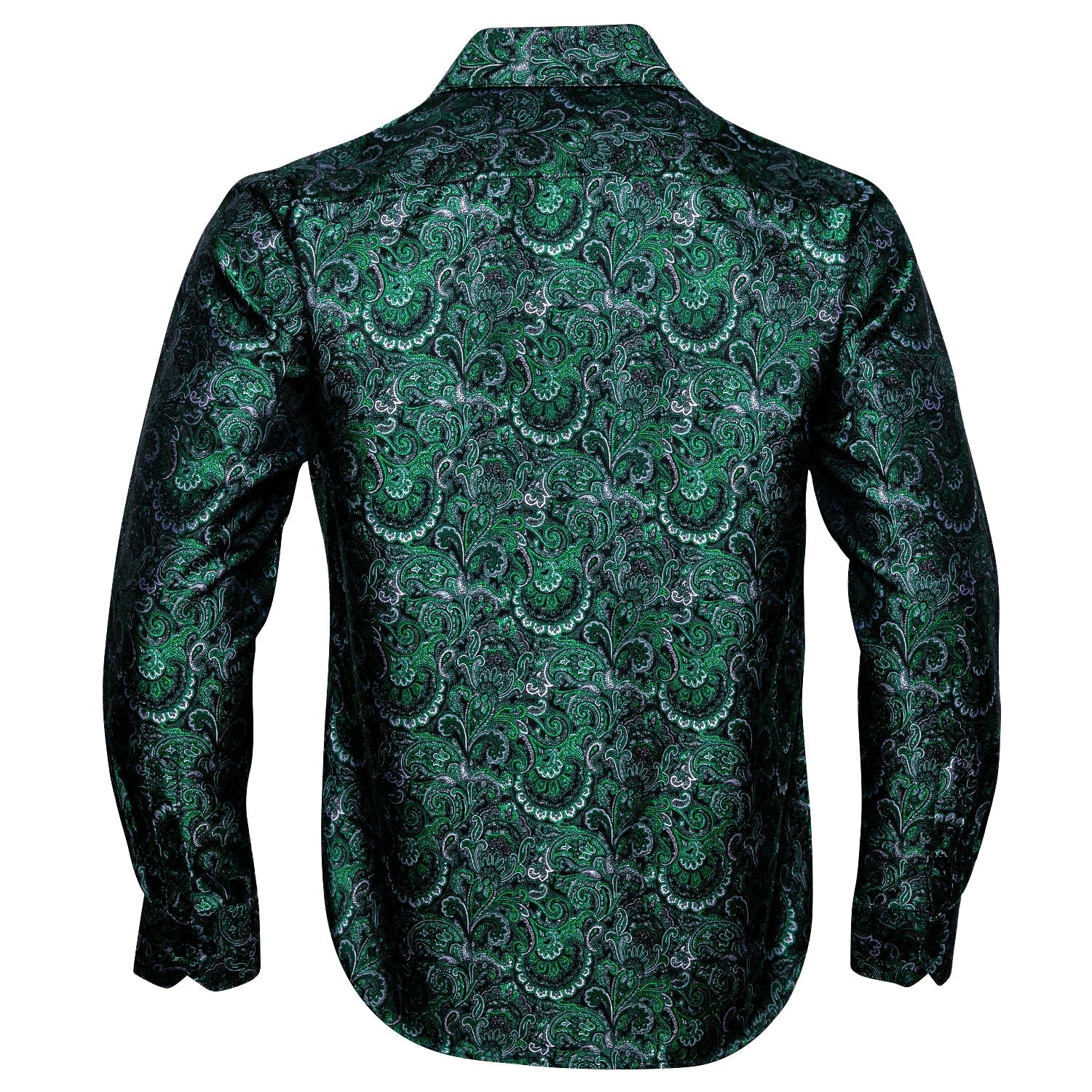 Green Floral Dress Shirt - GentCrest - View 3