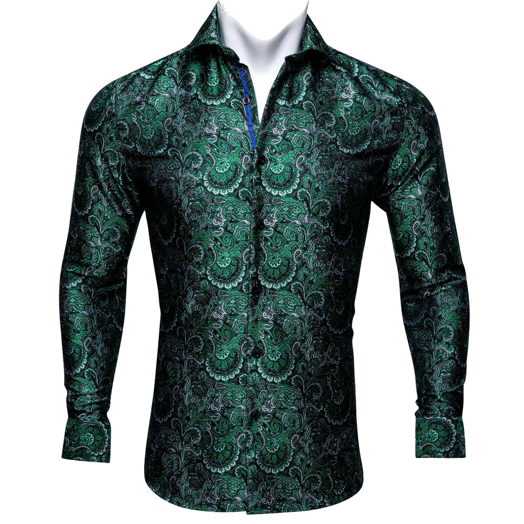 Green Floral Dress Shirt - GentCrest