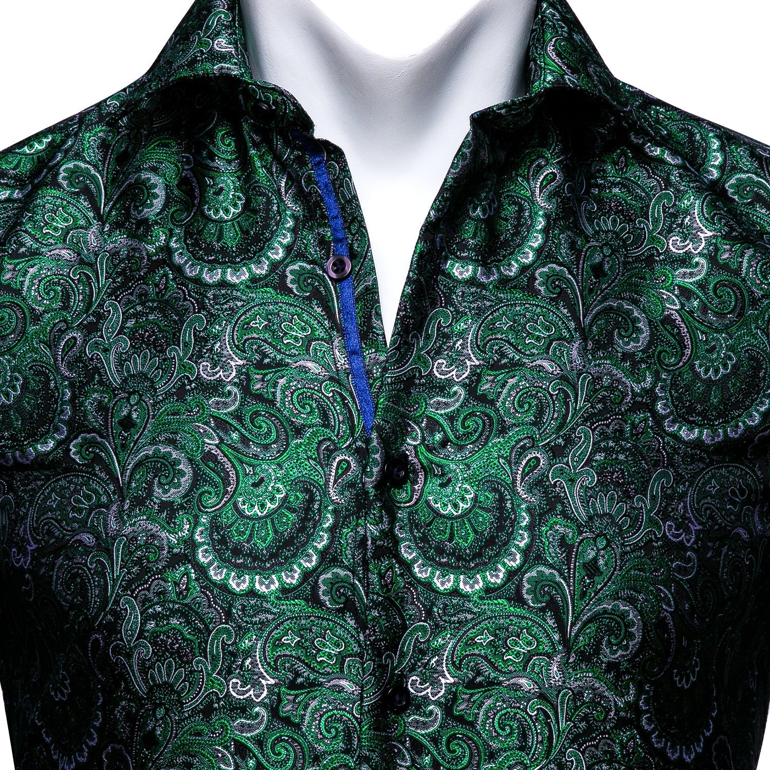 Green Floral Dress Shirt - GentCrest - View 2