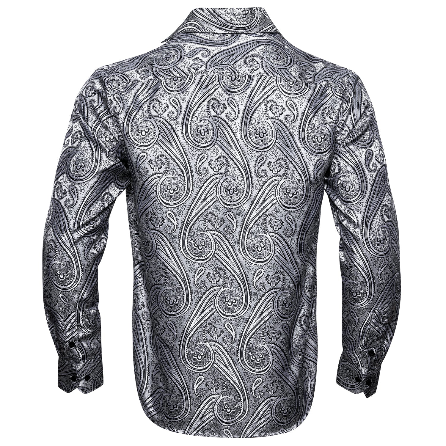 GentCrest Gray Floral Shirt - Image 2