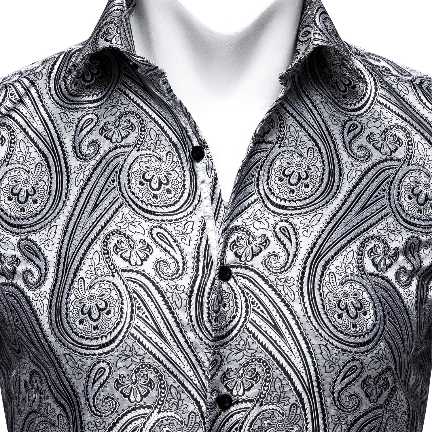 GentCrest Gray Floral Shirt - Image 3
