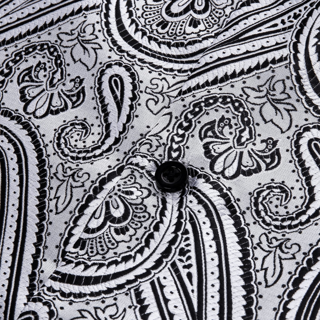 GentCrest Gray Floral Shirt - Image 4