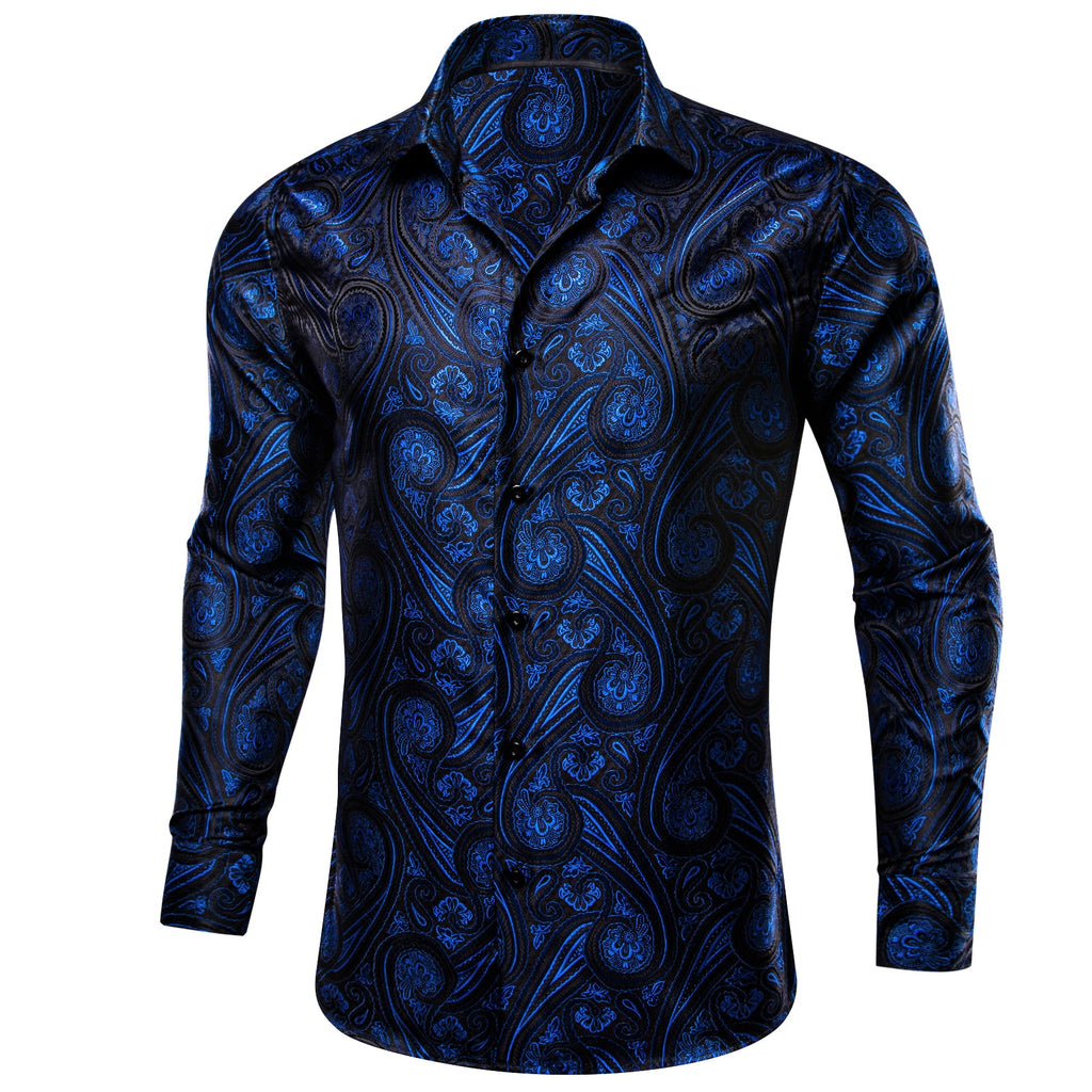 GentCrest Black Paisley Shirt - Image 2