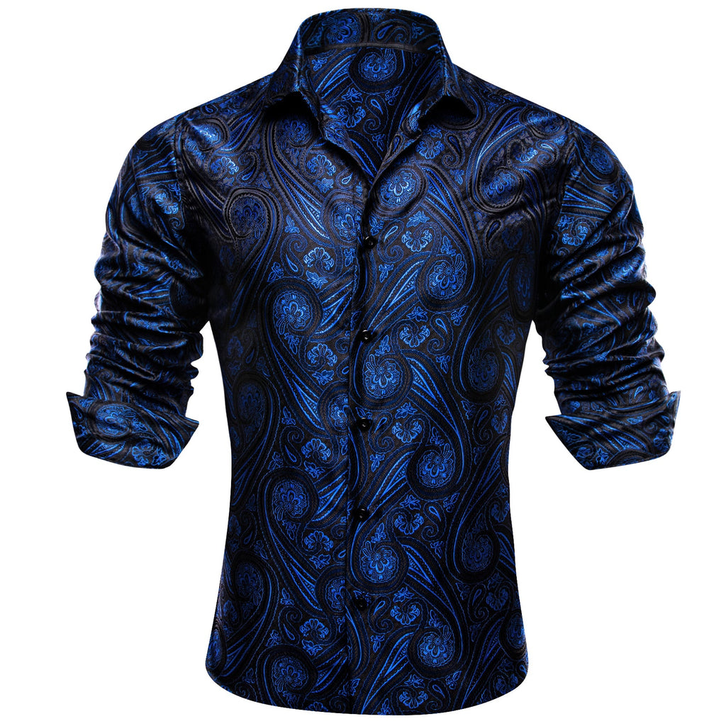 GentCrest Black Paisley Shirt - Image 3