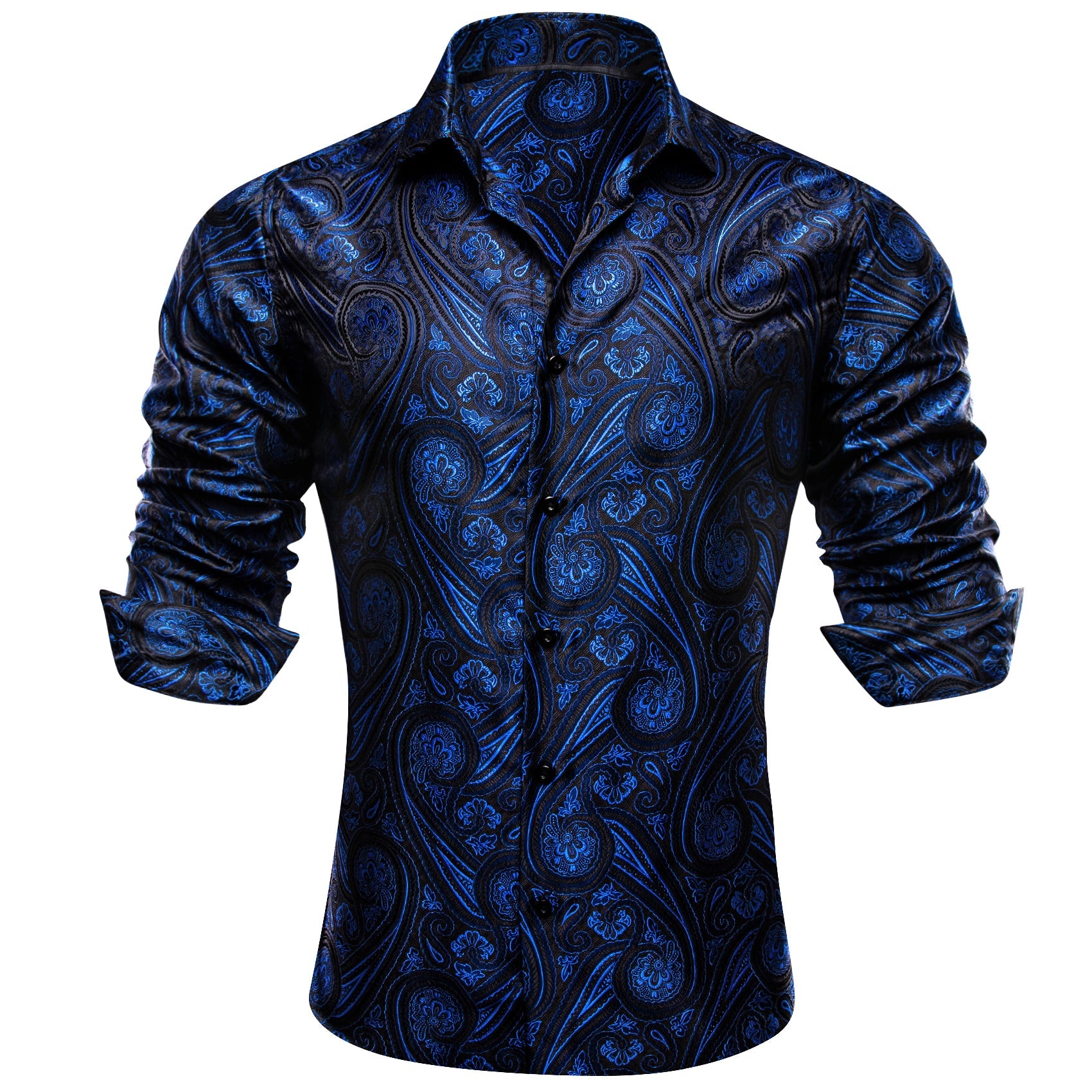 GentCrest Black Paisley Shirt - Image 3