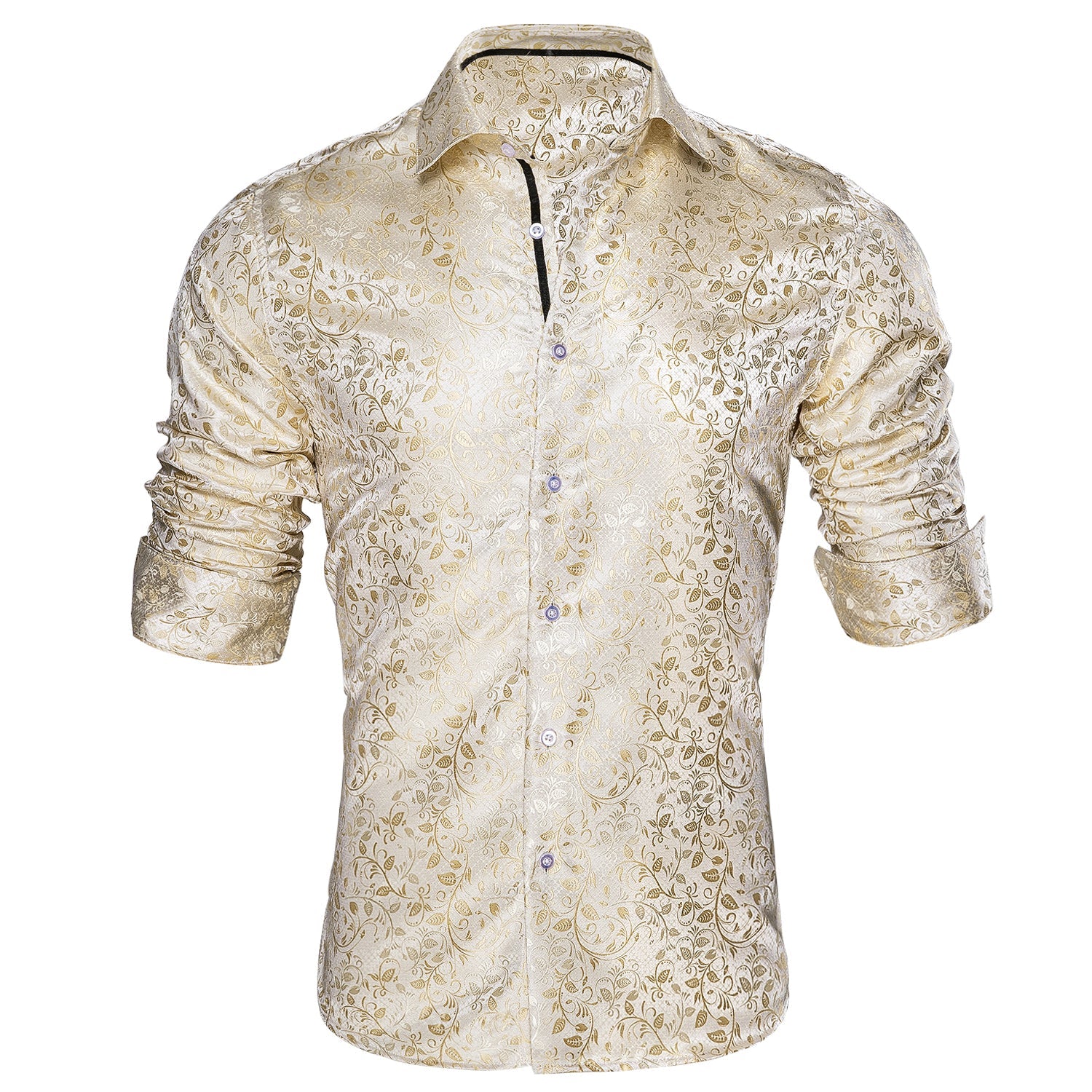 GentCrest Champagne Floral Shirt - Image 2