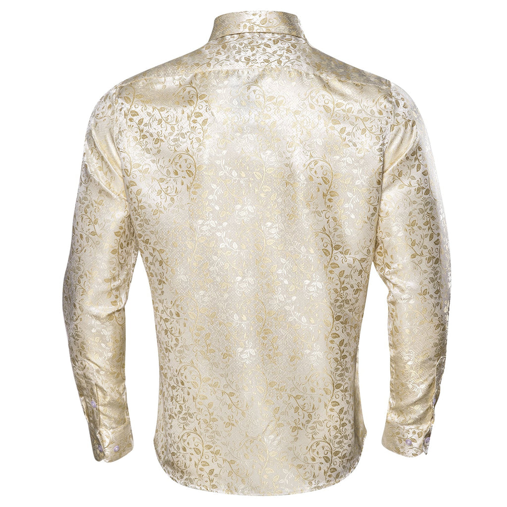 GentCrest Champagne Floral Shirt - Image 3