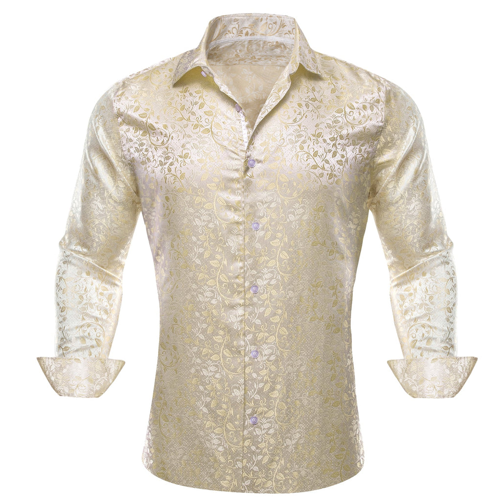 GentCrest Champagne Floral Shirt - Image 1