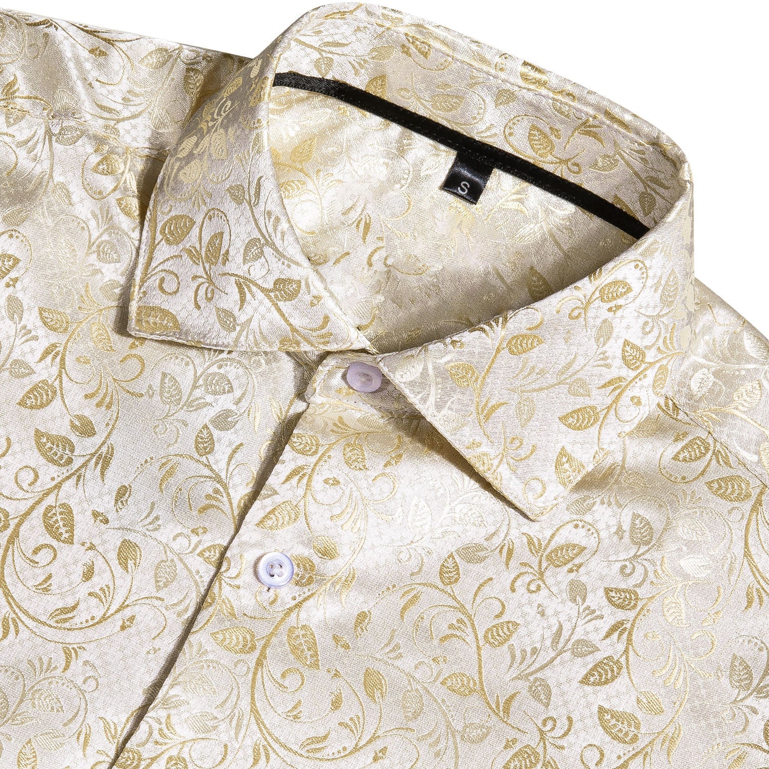 GentCrest Champagne Floral Shirt - Image 4