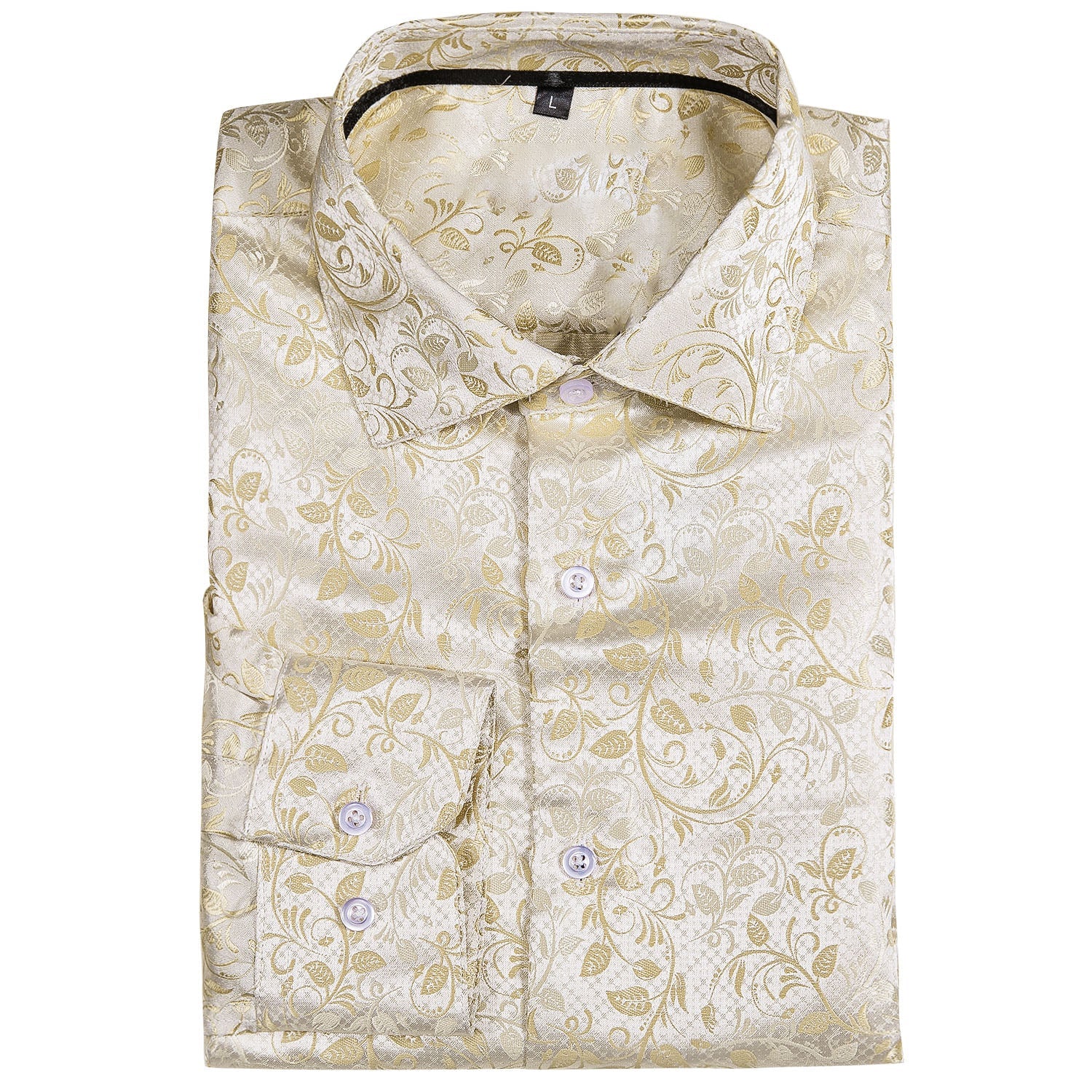 GentCrest Champagne Floral Shirt - Image 6