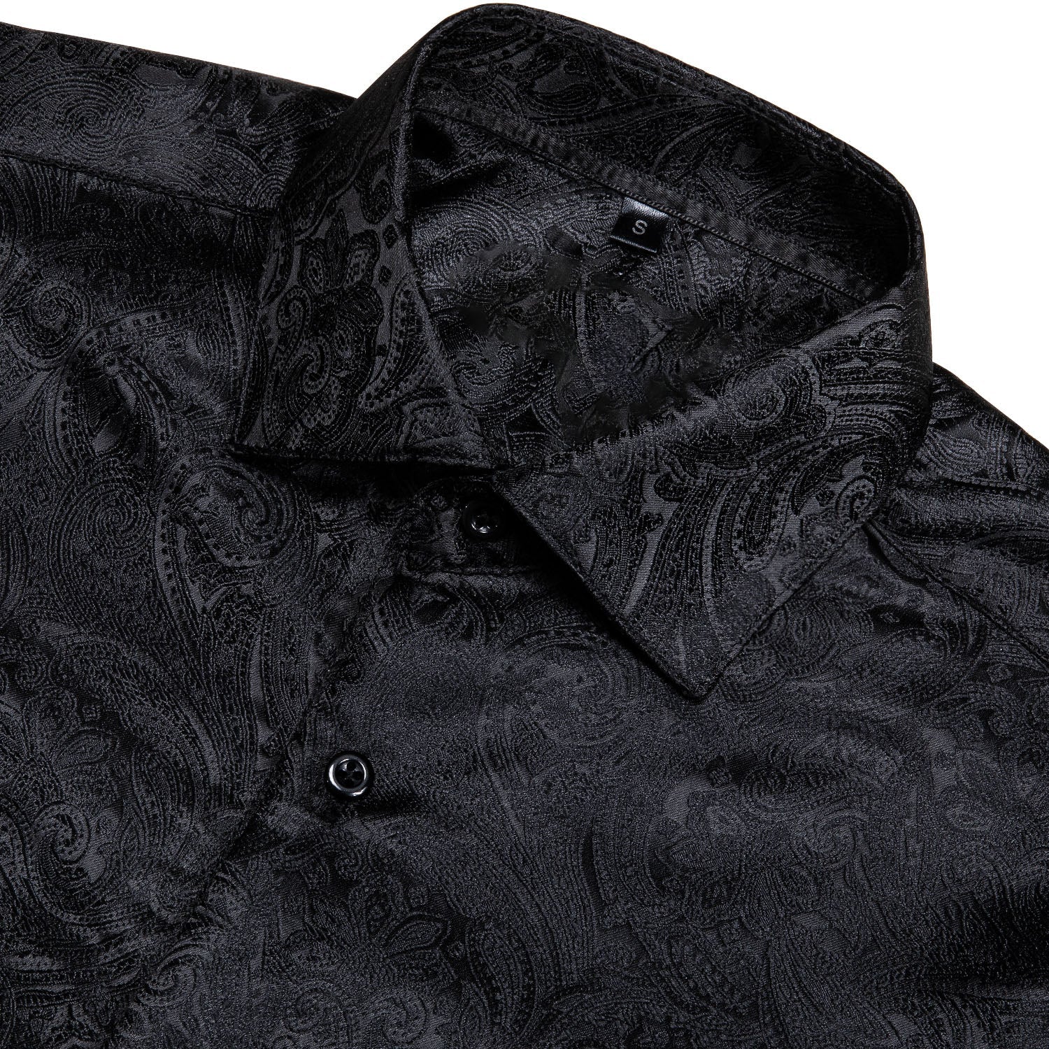 GentCrest Black Paisley Shirt - Image 3