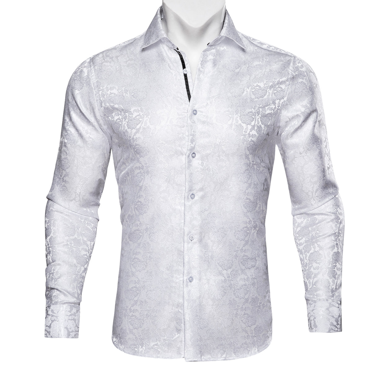 White Floral Dress Shirt - GentCrest
