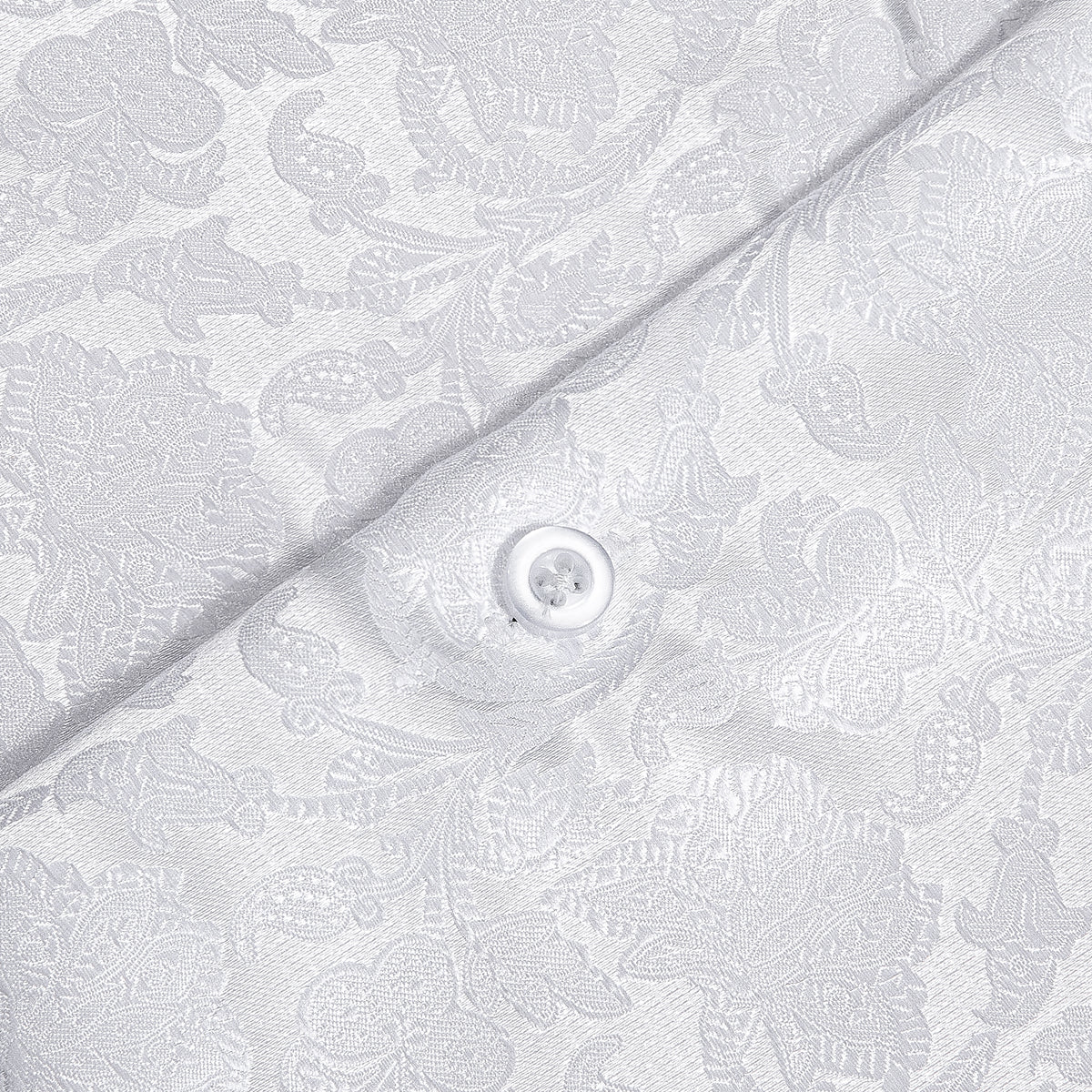 White Floral Dress Shirt - GentCrest - View 7