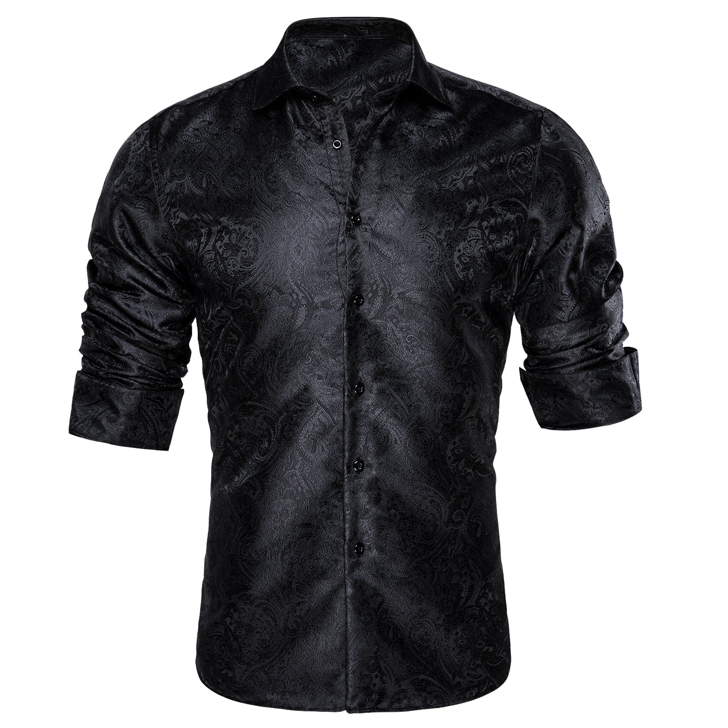 GentCrest Black Paisley Shirt - Image 2