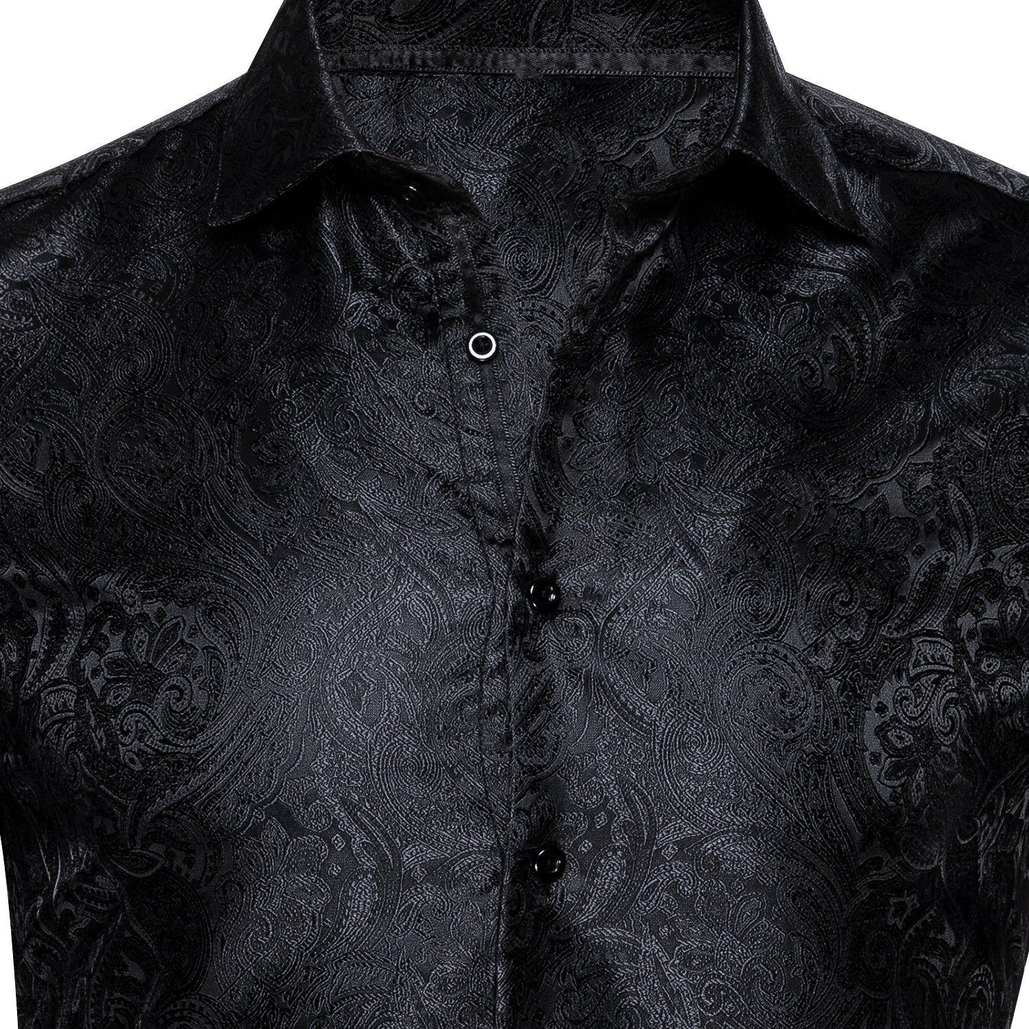 GentCrest Black Paisley Shirt - Image 5