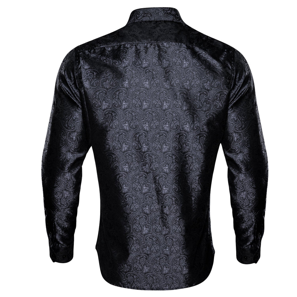 GentCrest Black Paisley Shirt - Image 5