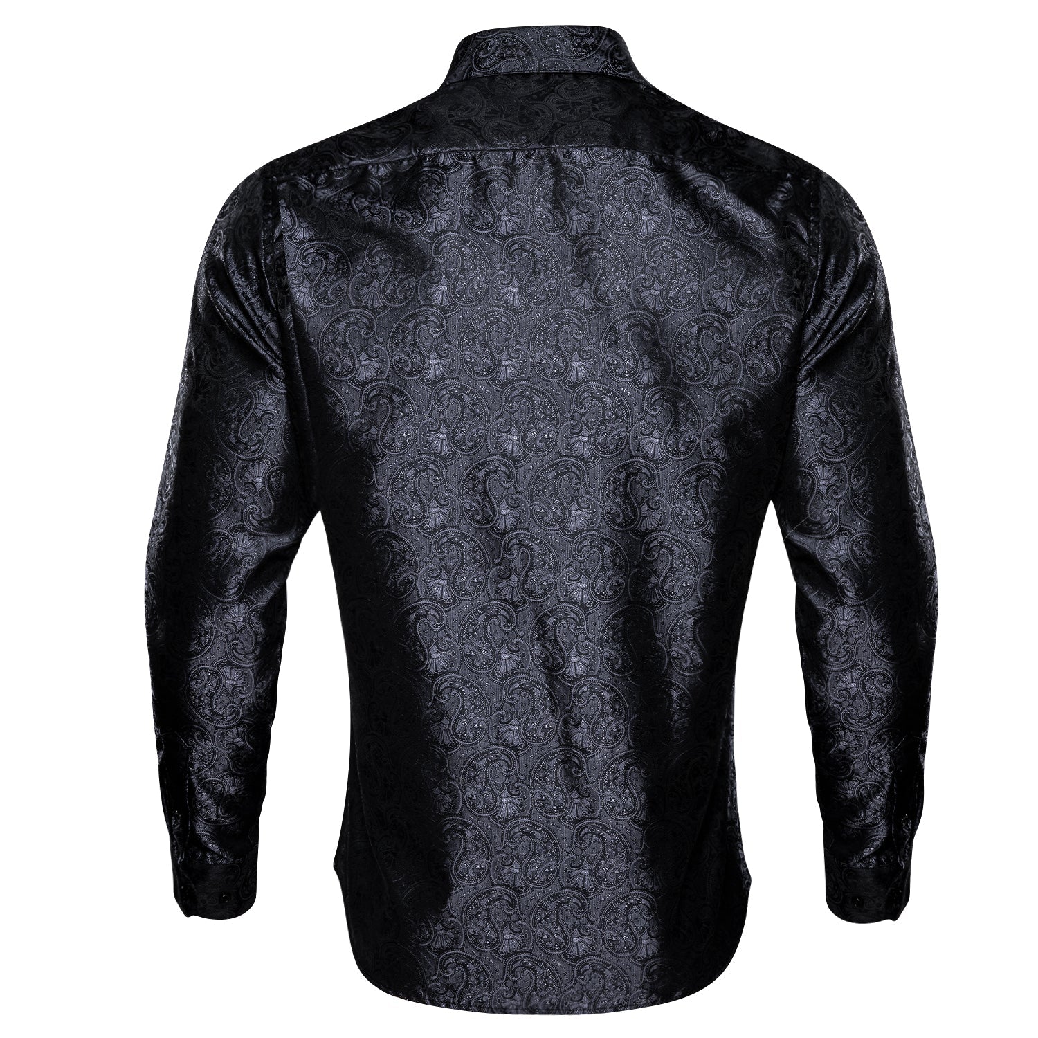GentCrest Black Paisley Shirt - Image 5