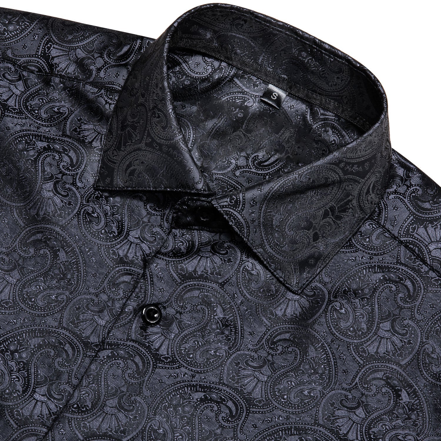 GentCrest Black Paisley Shirt - Image 2