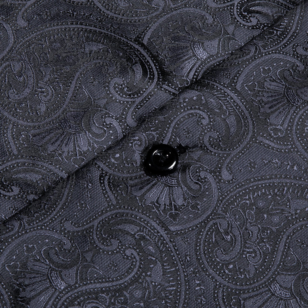 GentCrest Black Paisley Shirt - Image 3