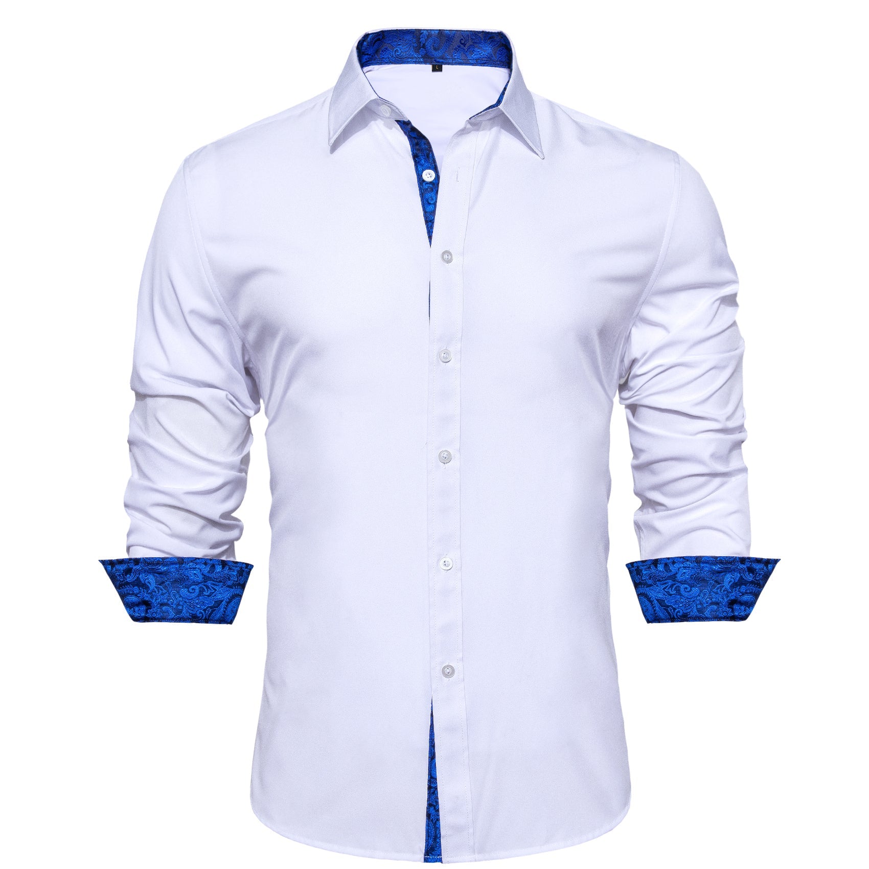 GentCrest Blue Paisley Shirt - Image 2