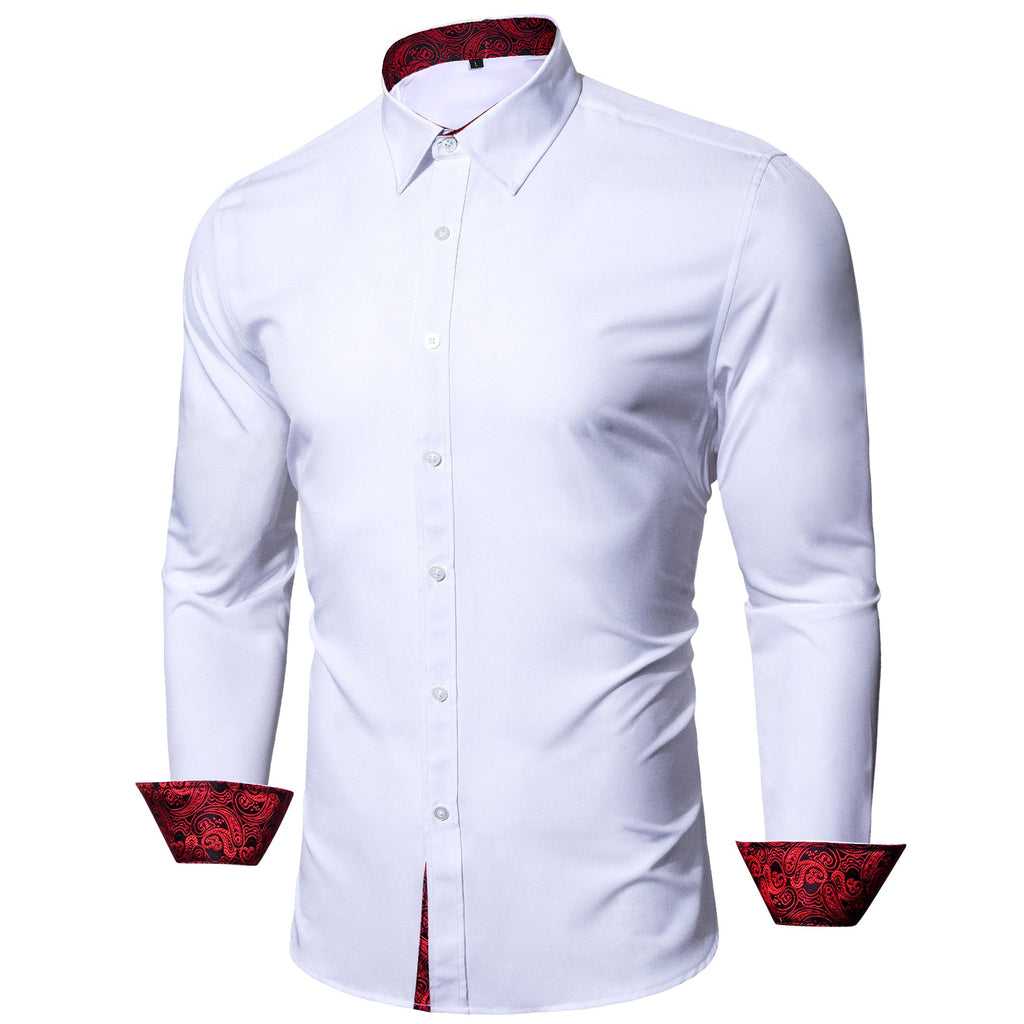 GentCrest Red Paisley Shirt - Image 1