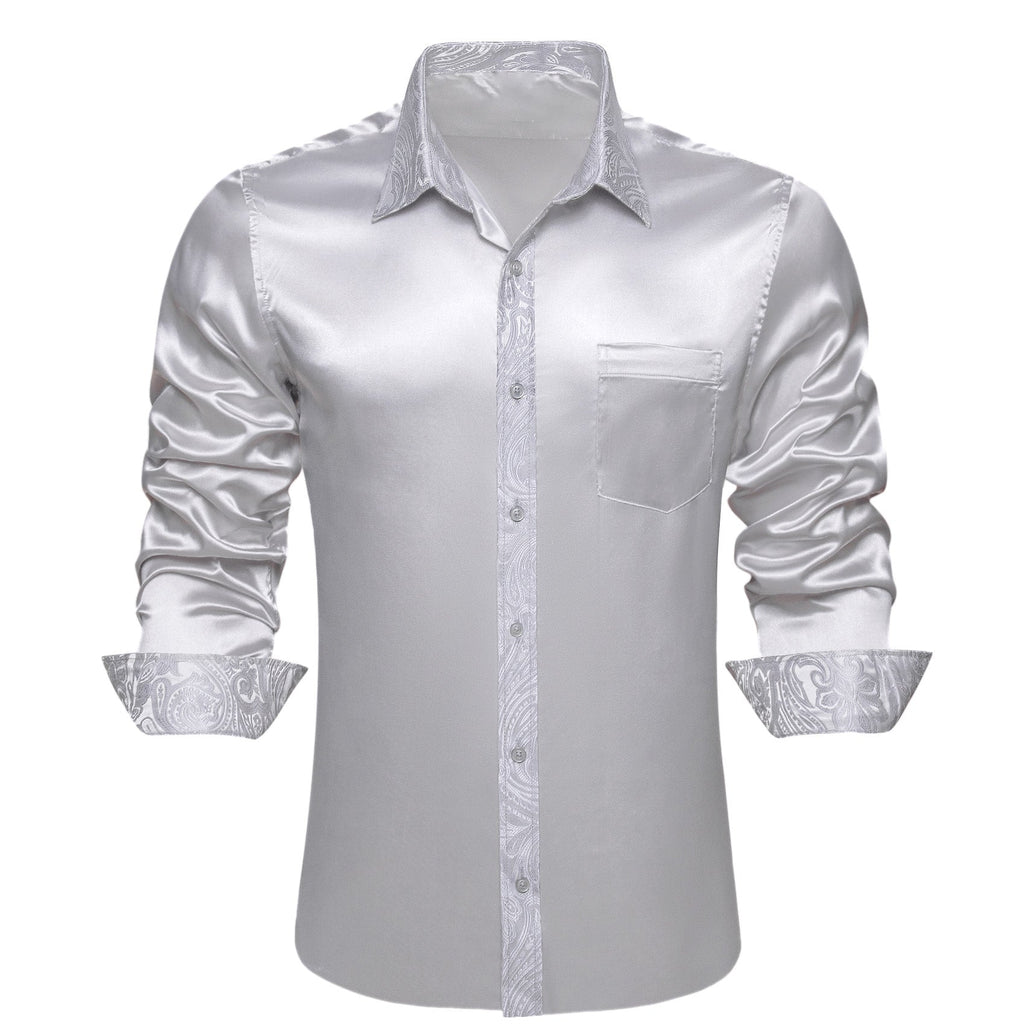GentCrest Grey Paisley Shirt - Image 1