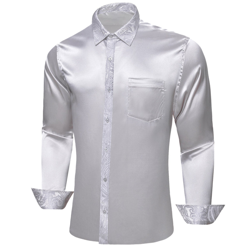 GentCrest Grey Paisley Shirt - Image 2
