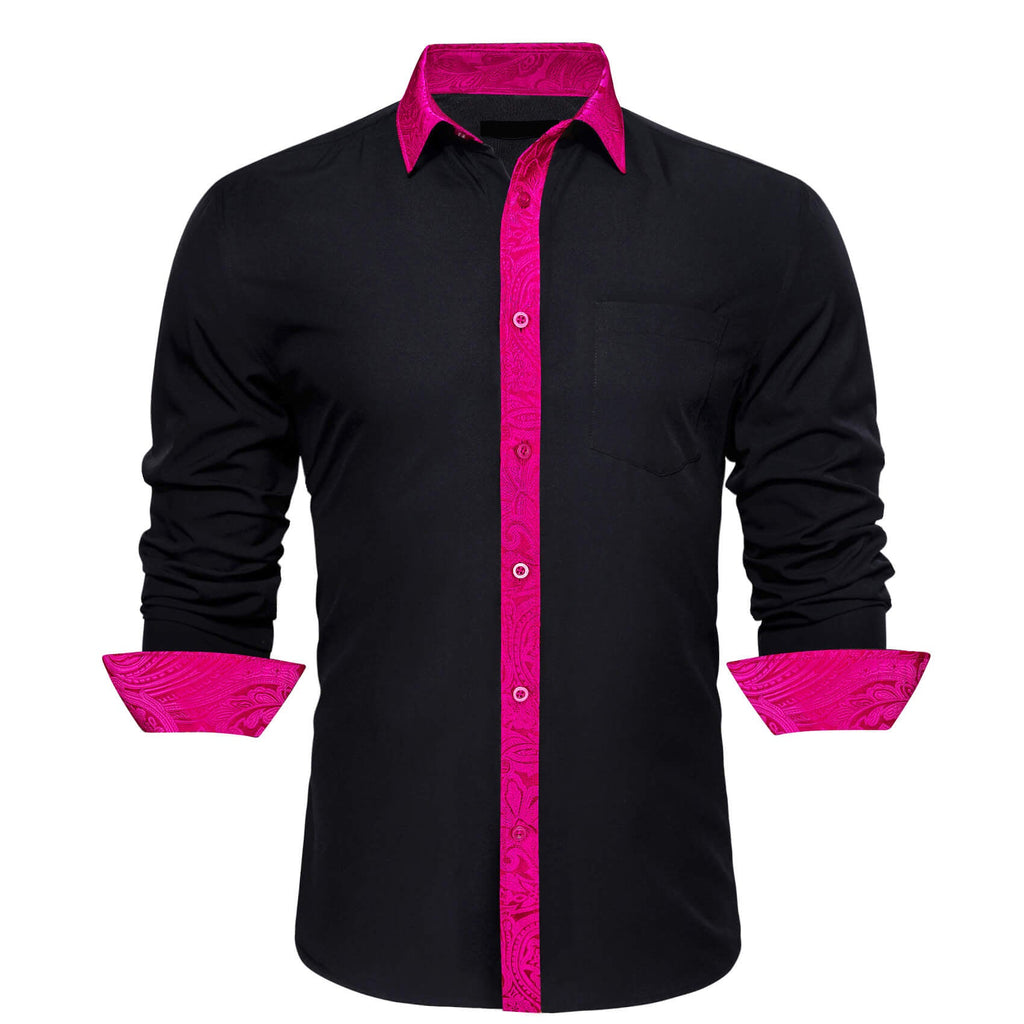 GentCrest Black Paisley Shirt - Image 1