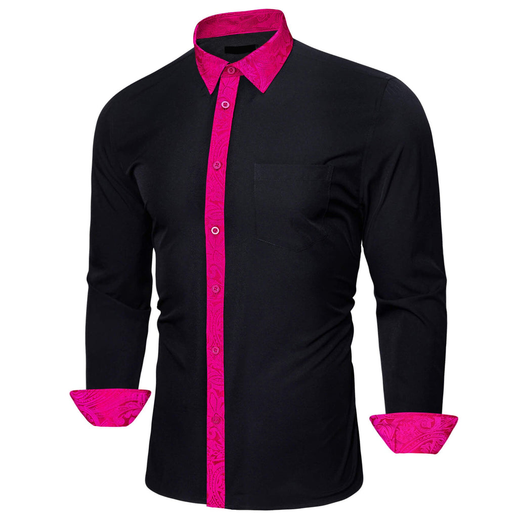 GentCrest Black Paisley Shirt - Image 2