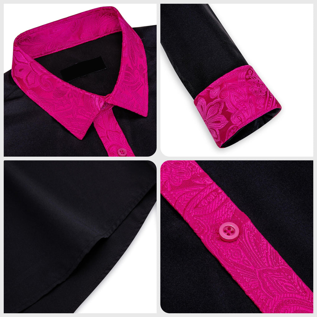 GentCrest Black Paisley Shirt - Image 3