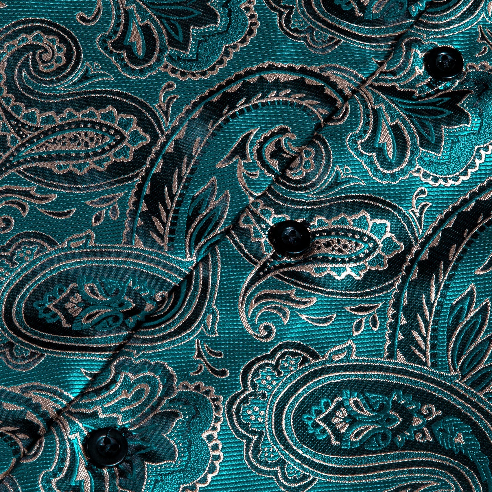 Deep Lake Paisley Dress Shirt - GentCrest - View 4
