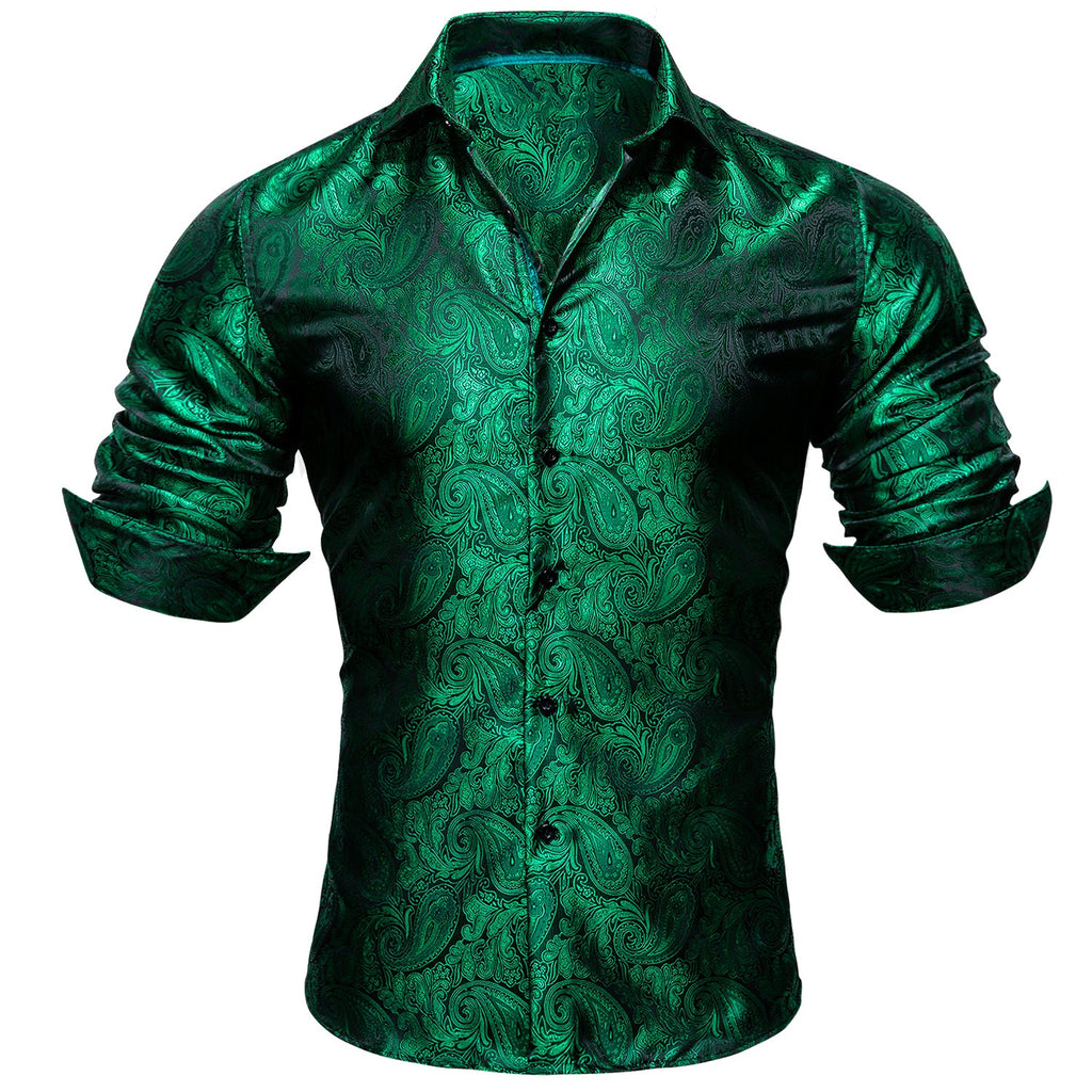 GentCrest Green Paisley Shirt - Image 2