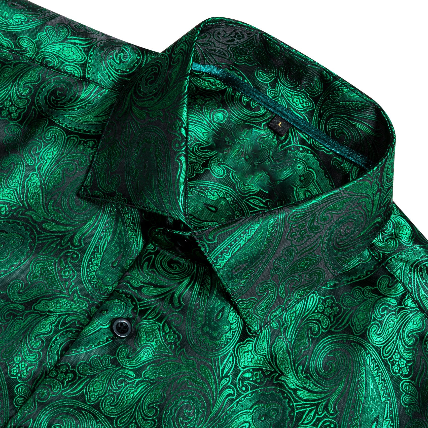 GentCrest Green Paisley Shirt - Image 3