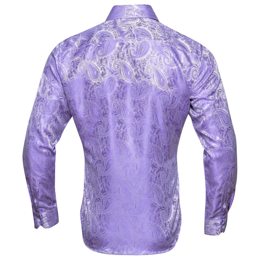 GentCrest Purple Paisley Shirt - Image 2