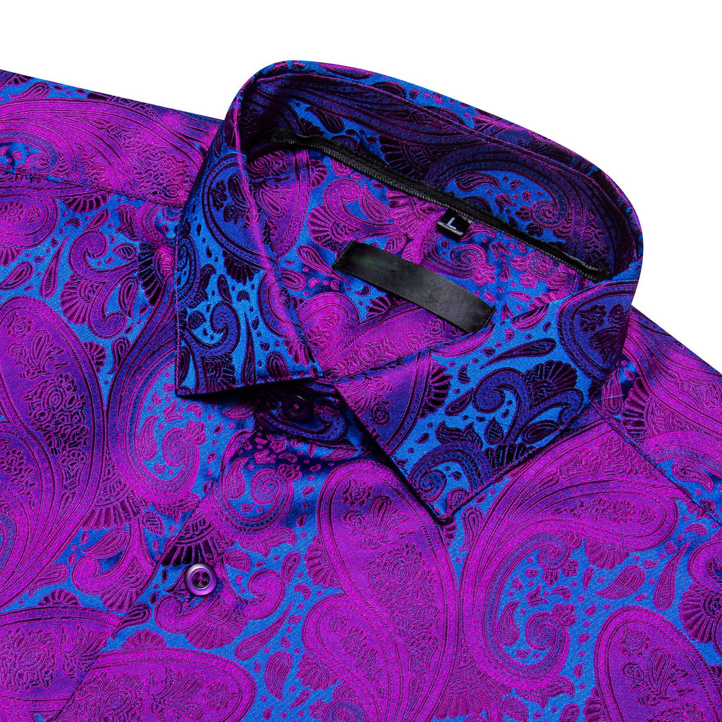 GentCrest Blue Paisley Shirt - Image 3