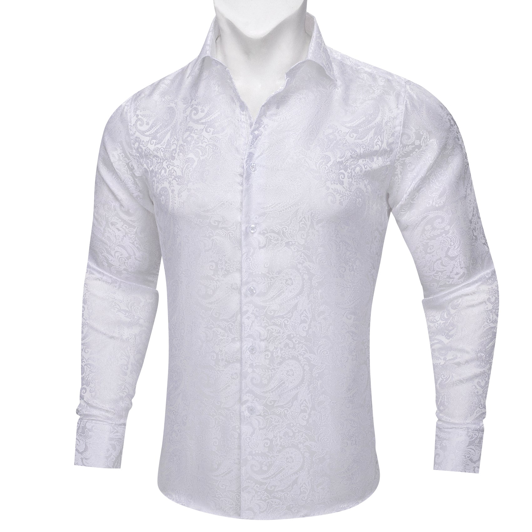 GentCrest White Paisley Shirt - Image 1