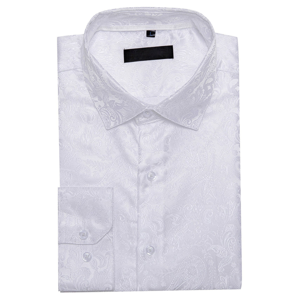 GentCrest White Paisley Shirt - Image 3