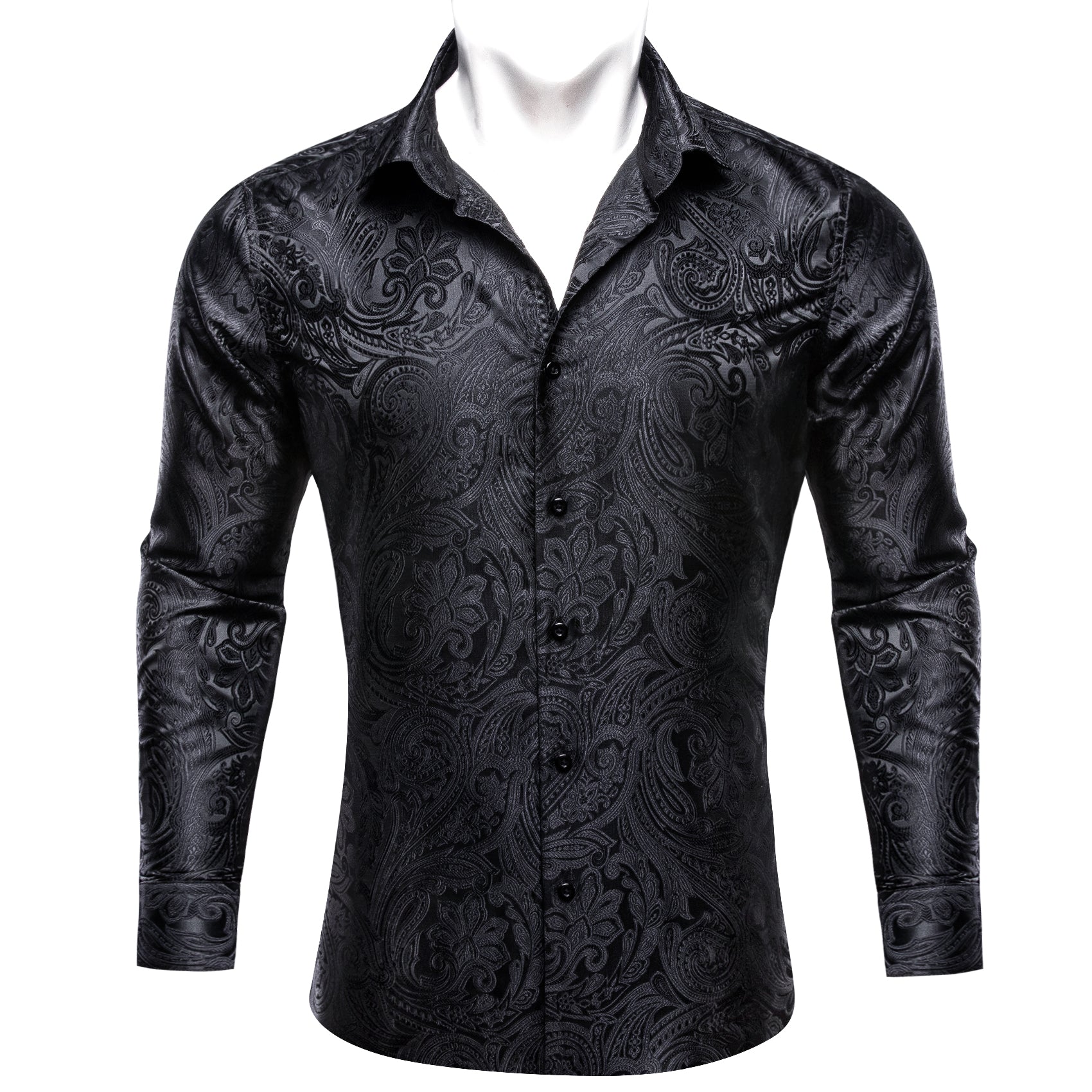 GentCrest Black Paisley Shirt - Image 2