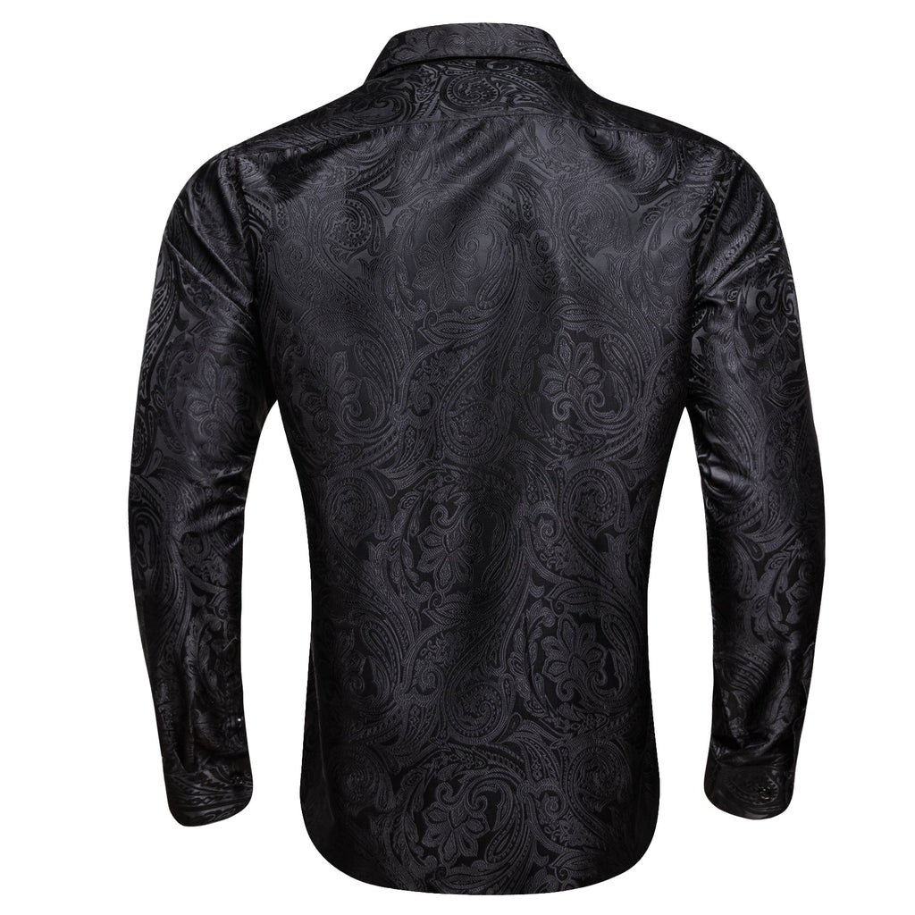 GentCrest Black Paisley Shirt - Image 2