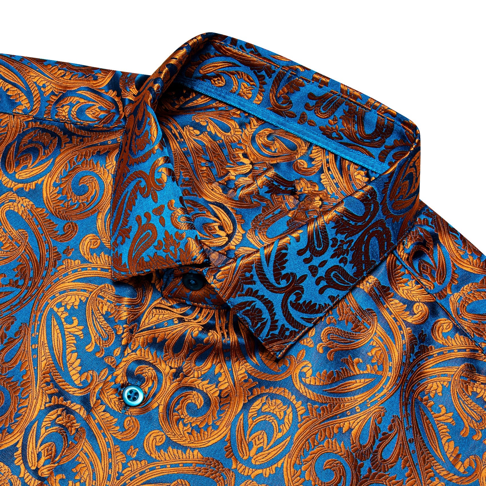 GentCrest Brown Paisley Shirt - Image 4