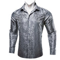 Classic White Silver Dress Shirt - GentCrest