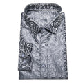 GentCrest Silver Paisley Shirt - Image 1