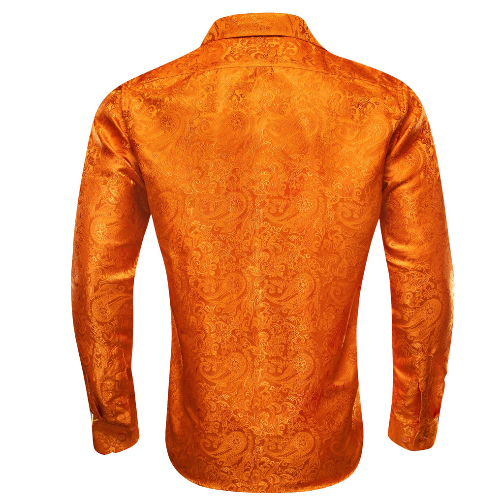 GentCrest Orange Paisley Shirt - Image 2