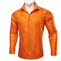 GentCrest Orange Paisley Shirt - Image 1